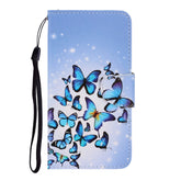 Funda de piel sintética con tapa horizontal con dibujo en color 3D, ranuras para tarjetas y billetera, para iPhone 11 Pro